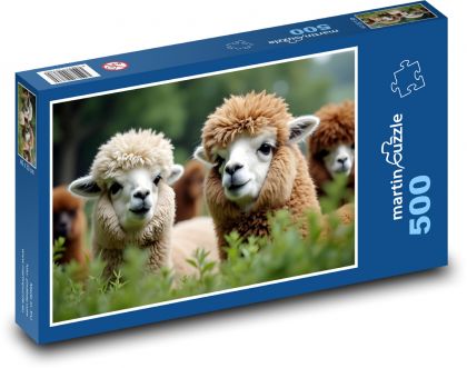 Alpaky - Puzzle 500 dielikov, rozmer 46x30 cm 