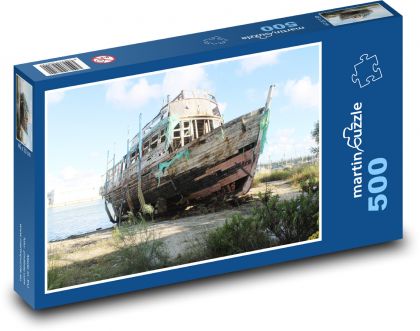 Přístav Santa Maria - loď - puzzle 500 dílků
