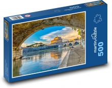 Rom - Engelsbrücke Puzzle 500 Teile - 46 x 30 cm