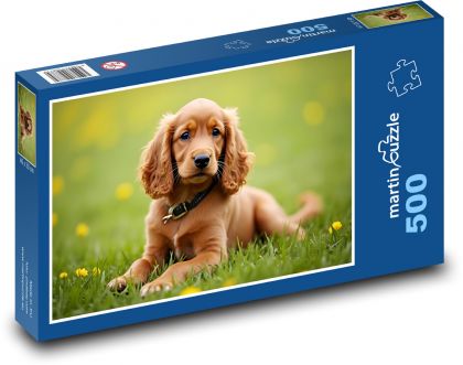 Pies - Szczeniak - Puzzle 500 elementów, rozmiar 46x30 cm