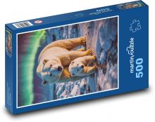 Medvědice s mládětem Puzzle 500 - 46x30 cm
