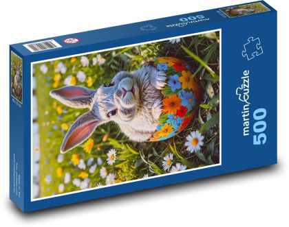 Zajączek wielkanocny - Puzzle 500 elementów, rozmiar 46x30 cm