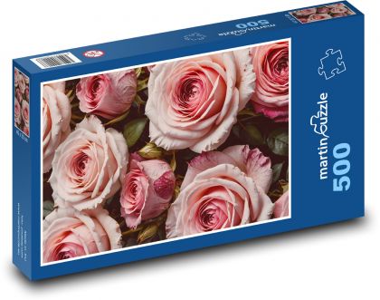 Růže, květiny - puzzle 500 dílků