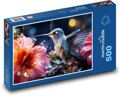 Hummingbird - Puzzle of 500 pieces, size 46x30 cm 