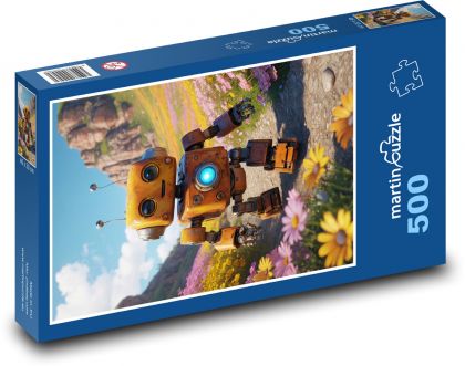 Robot - Puzzle of 500 pieces, size 46x30 cm 