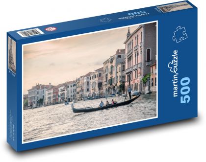 Benátky - západ slunce - Puzzle 500 dílků, rozměr 46x30 cm