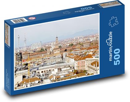 Milan - Italy - Puzzle of 500 pieces, size 46x30 cm 