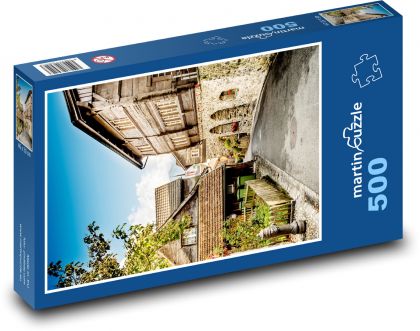 Historická vesnice - architektura - puzzle 500 dílků