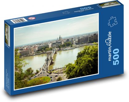 Budapest - Bridge - Puzzle of 500 pieces, size 46x30 cm 