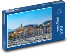 Menton - Port Puzzle 500 elementów - 46x30 cm