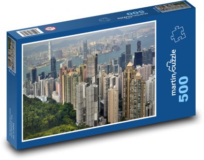 Hong Kong - China - Puzzle of 500 pieces, size 46x30 cm 