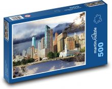 Mesto - mrakodrapy Puzzle 500 dielikov - 46 x 30 cm 