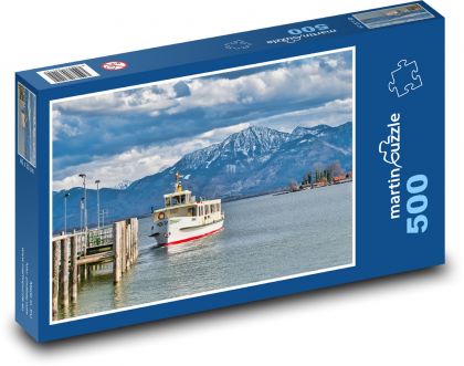 Lake - Boat - Puzzle of 500 pieces, size 46x30 cm 