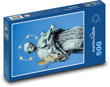 Pomnik Jana Nepomucena - Puzzle 500 elementów, rozmiar 46x30 cm