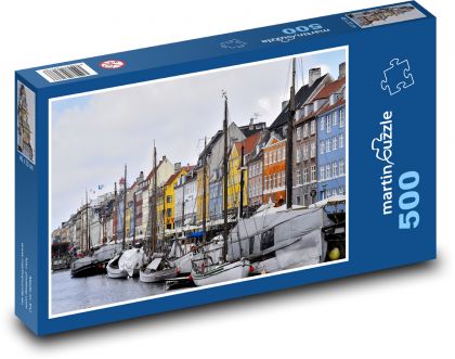 Kopenhaga - Dania - Puzzle 500 elementów, rozmiar 46x30 cm