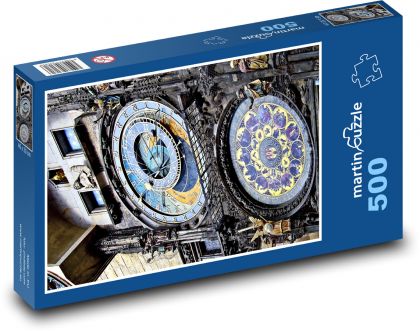 Orloj - Praha - Puzzle 500 dielikov, rozmer 46x30 cm 