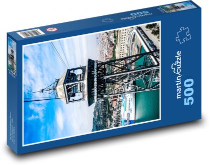 Barcelona - cable car - Puzzle of 500 pieces, size 46x30 cm 