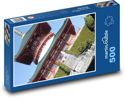 Japonsko - chrám - puzzle 500 dílků