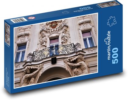 Czechy - stary dom - Puzzle 500 elementów, rozmiar 46x30 cm