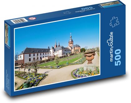 Monastery Garden - Germany - Puzzle of 500 pieces, size 46x30 cm 