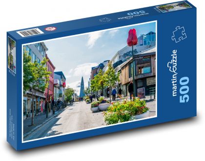 Island - Reykjavík - Puzzle 500 dílků, rozměr 46x30 cm