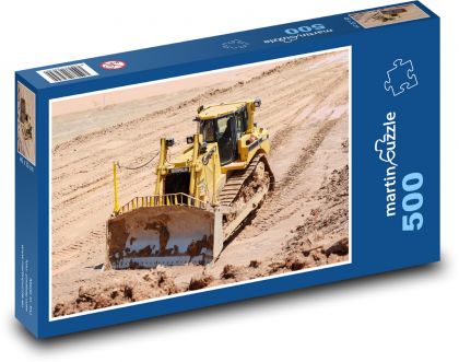 Construction site - bulldozer - Puzzle of 500 pieces, size 46x30 cm 