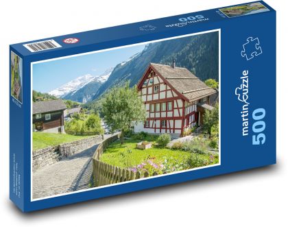Switzerland - nature - Puzzle of 500 pieces, size 46x30 cm 