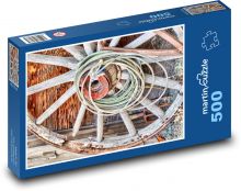 Holzrad Puzzle 500 Teile - 46 x 30 cm