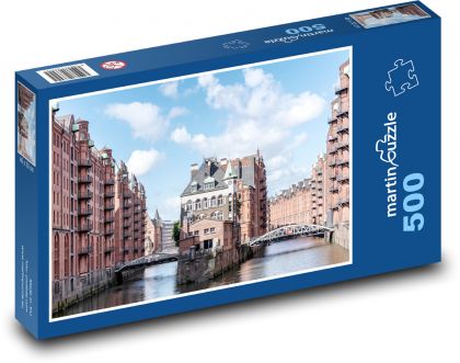 Hamburg - řeka - puzzle 500 dílků