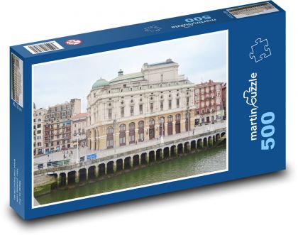 Španělsko - budovy - Puzzle 500 dílků, rozměr 46x30 cm