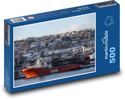 Newfoundland - prístav - Puzzle 500 dielikov, rozmer 46x30 cm 