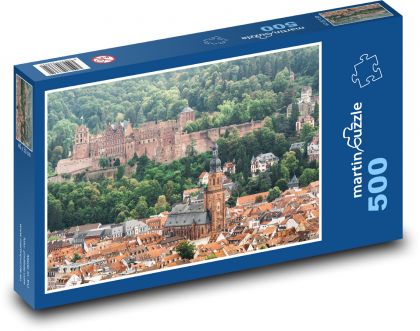 Zámek Heidelberg - Německo - puzzle 500 dílků