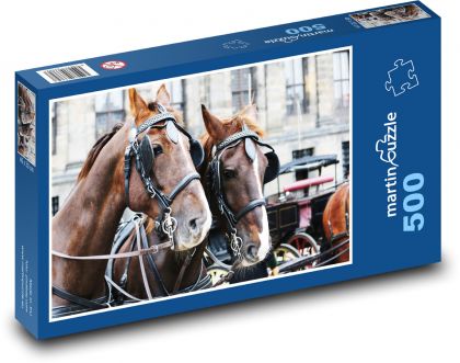 Horse - Puzzle of 500 pieces, size 46x30 cm 