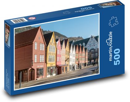 Bergen - Norwegia - Puzzle 500 elementów, rozmiar 46x30 cm