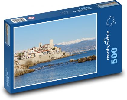 Französische Riviera, eine Yacht... - Puzzle - 500 Teile