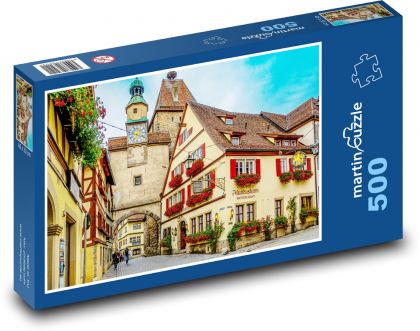 Rothenburg - Germany - Puzzle of 500 pieces, size 46x30 cm 