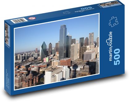 Dallas - Texas - Puzzle of 500 pieces, size 46x30 cm 