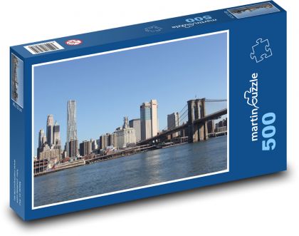 Nowy Jork - drapacze chmur - Puzzle 500 elementów, rozmiar 46x30 cm
