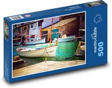 Rybářský člun Puzzle 500 dílků - 46 x 30 cm