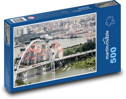 Singapore - Asia - Puzzle of 500 pieces, size 46x30 cm 