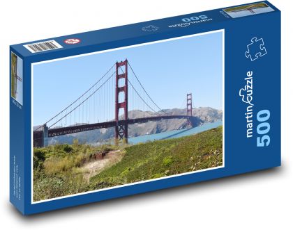 Most - Golden Gate - Puzzle 500 elementów, rozmiar 46x30 cm