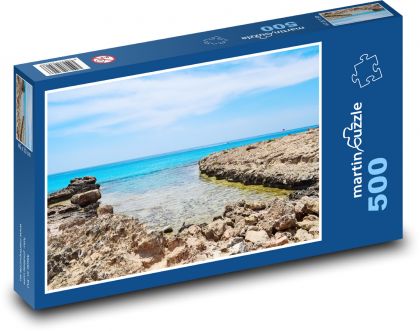 Rocky coast - beach - Puzzle of 500 pieces, size 46x30 cm 