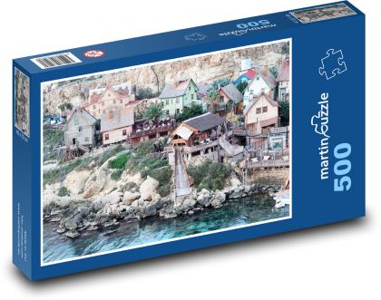 Malta - Zatoka - Puzzle 500 elementów, rozmiar 46x30 cm