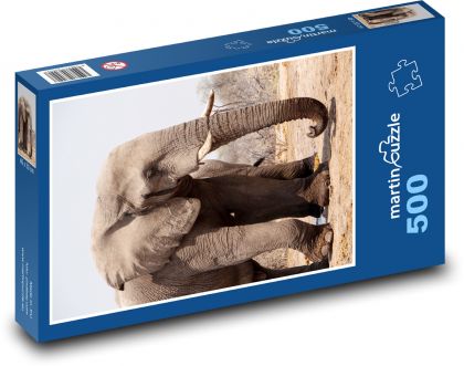 Slon - Botswana - puzzle 500 dílků