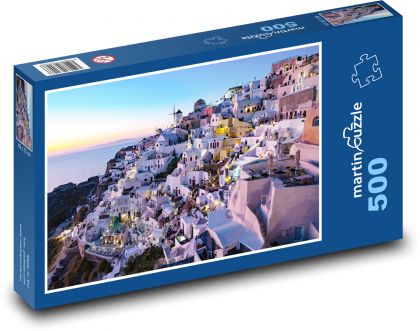 Santorini Sunset - Puzzle of 500 pieces, size 46x30 cm 