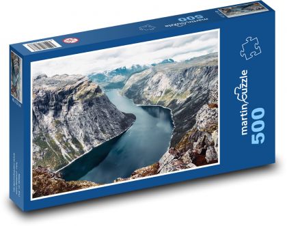 Nórsko - fjord - Puzzle 500 dielikov, rozmer 46x30 cm 