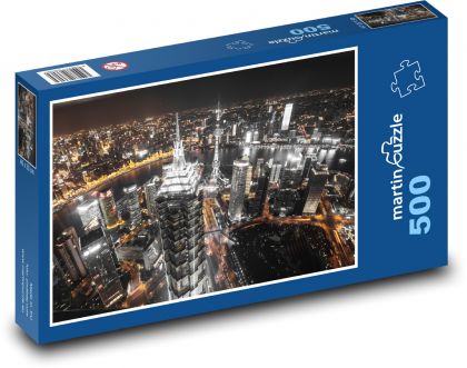 Szanghaj - Puzzle 500 elementów, rozmiar 46x30 cm