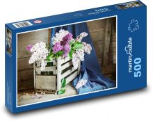 Šeřík - květiny Puzzle 500 dílků - 46 x 30 cm