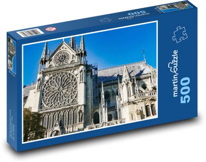 Notre Dame - Francie, Paříž - Puzzle 500 dílků, rozměr 46x30 cm