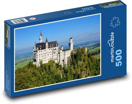 Hrad Neuschwanstein - puzzle 500 dílků